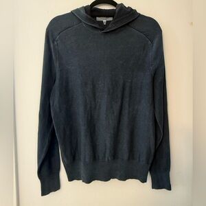rag & bone Blue Knit Hoodie